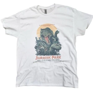 Jurassic Park 1993 Film Retro Vintage Graphic Design T-shirt Soft Style - Picture 1 of 1