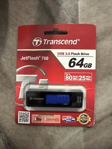 Transcend JF 760 UDisk 64GB USB 3.0 Flash Drive Memory Stick USB Storage NIB - Picture 1 of 2