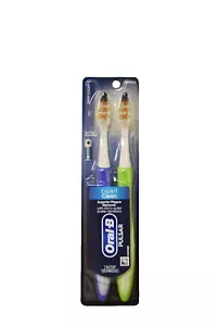 ORAL-B VIBRATING PULSAR EXPERT CLEAN BATTERY TOOTHBRUSH MEDIUM TWIN PACK *NEW* - Picture 1 of 2