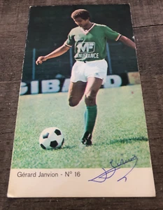Carte ofiicielle signé )) GERARD JANVION / ASSE ST ETIENNE 1976 - Bild 1 von 2