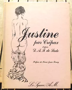 SADE/JUSTINE/PAR CREPAX/ED DU SQUARE-ALBIN MICHEL/1980/EO - Imagen 1 de 1