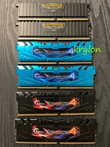 LOT G.Skill Ripjaws 4 Corsair Vengeance 48GB 6x8GB DDR4-3000 LPX CL15 UDIMM - Picture 1 of 4