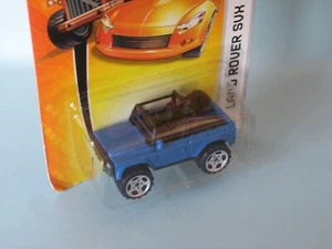 Matchbox Land Rover 90 SVX blaue Karosserie 65mm Spielzeug Modellauto in langer BP - Bild 1 von 2