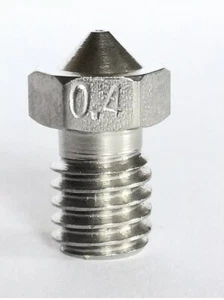 0.4mm V6 Stainless Steel Extruder Nozzle 1.75mm filament E3D Prusa i3 Anycubic - Picture 1 of 1