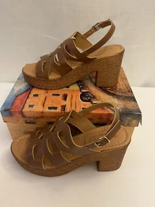 Bella Vita Womens Shoes Size 7.5 Pri-Italy Platform Dress Sandals - Picture 1 of 6