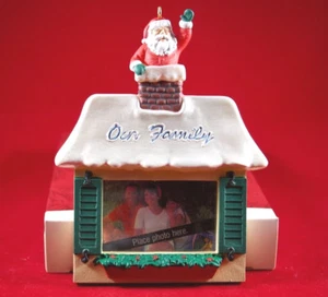 1993 Hallmark Keepsake Our Family Frame Christmas ornament NO BOX. - Picture 1 of 2