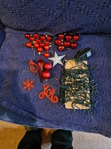 Christmas Baubles 30 40 50mm  Tree Decoration Red LED Multicoloured Multifunctio - Picture 1 of 9