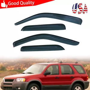 4 piezas apto para Ford Escape 2001-2012 parasol protector de lluvia ventilación ventana viseras sombra - Imagen 1 de 19