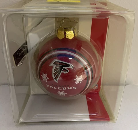 Atlanta Falcons Glass Ball Christmas Ornament NFL Licensed Cover