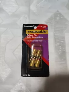 RadioShack - Deluxe Pin Gold Plated Connectors - 16-14 Gauge - 2 Pairs 278-320 - Picture 1 of 2