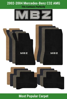 Alfombrillas delanteras y traseras Lloyd Ultimat para Mercedes-Benz C32 AMG '02-04 con apliques MBZ Foto 1 de 4