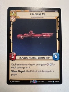 Star Wars Unlimited JTL - Radiant VII Ambassadors Arrival - Legendary Card 226 - Bild 1 von 2