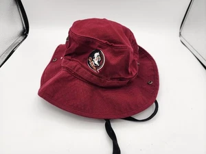 Sombrero de cubo Boonie "Top of the World" Florida State Seminoles logotipo de cabeza de seminole - Imagen 1 de 5