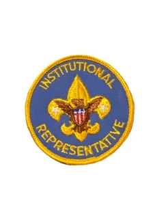 VINTAGE BOY SCOUT PATCH: INSTITUTIONAL REPRESENTATIVES - Picture 1 of 2