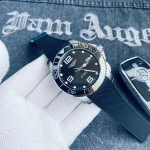 Reloj Logines Hombre 40X12mm, Reloj Clásico Acero Inoxidable con Correa Silicona - Imagen 1 de 4