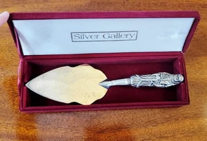 Servidor de pastel/pastel de Papá Noel del Viejo Mundo Goldinger Silver Gallery de colección en caja - Imagen 1 de 22