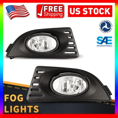 Kit de luces antiniebla delanteras transparentes base Acura RSX tipo S 2005 2006 + interruptor de arnés  Foto 1 de 4