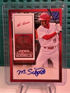 2015 Panini Contenders #28 Magneuris Sierra Prospect Ticket Autographs Red Foil - Bild 1 von 8