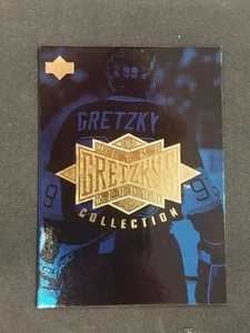 1995-96 Upper Deck Wayne Gretzky's Record Collection BLUE HEADER CHECKLIST - Picture 1 of 2