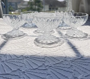 SET OF 6 Cristal D'Arques Longchamp Footed Bowls Fruit Dessert Crystal Cups - Picture 1 of 9