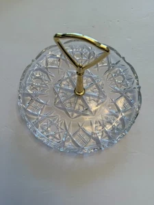 Glass Candy Dish Tiara Exclusives 24% Lead Crystal Unused - Picture 1 of 3