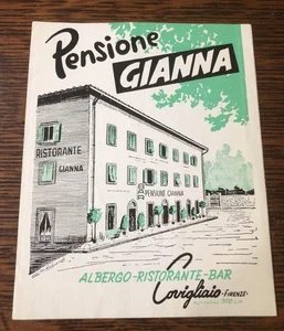 Vintage Pensione Gianna Hotel, Restaurant, Bar Covigliaio Italien Faltprospekt - Bild 1 von 4