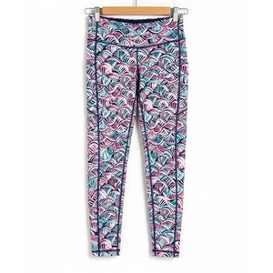 Lilly Pulitzer Damen XS Luxletic Resortwear Neptunes Netz Weekender Leggings - Bild 1 von 10