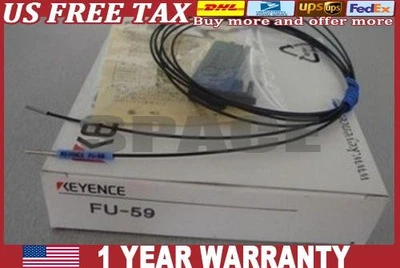 One Keyence FU-59 Fiber Optic Sensor New Free Shipping - Image 1 of 2