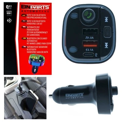 Bluetooth FM Transmitter KFZ Autoradio MP3 Player Dual USB Ladegerät Adapter - Bild 1 von 4