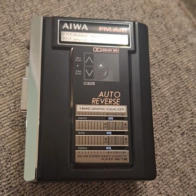 Vintage AIWA Walkman HS-T36 HST36 HS T36 Retro Working Order Cassette Player - Image 1 of 4