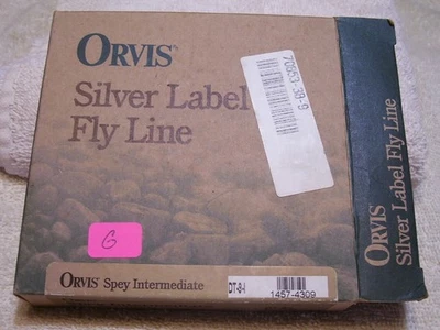 071225 FLY LINE ORVIS СЕРЕБРЯНАЯ ЭТИКЕТКА FLY LINE DT-9-1 SPEY ПРОМЕЖУТОЧНЫЙ - Изображение 1 из 2