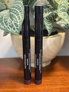 Lot of 2 NEW Bareminerals Barepro Longwear Eyeshadow Stick BLACKENED PLUM - Picture 1 of 1