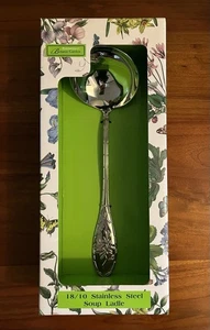 Portmeirion BOTANIC GARDEN 18/10 Stainless Steel 11" SOUP LADLE New in Box - Picture 1 of 6