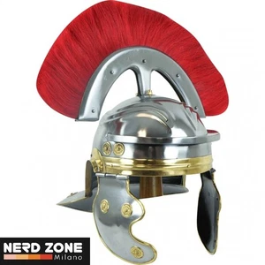 MEDIOEVO Elmo Gallico, I sec. D.C.  in acciaio con dettagli in metallo ottonato - Imagen 1 de 2