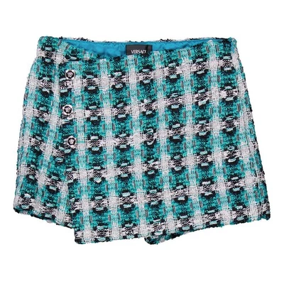 Young Versace Girls Tweed Medusa Shorts - Image 1 of 3