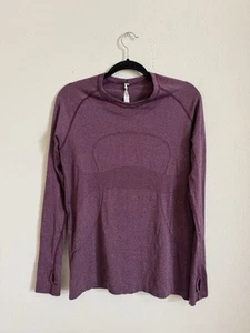 Lululemon Run: Swiftly Tech Long Sleeve Heathered Plum 12 - Picture 1 of 6