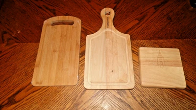 3 wood cutting boards - Image 1 of 3