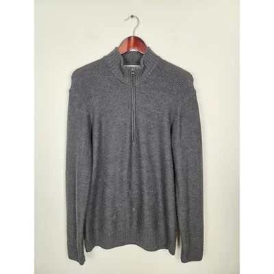 Icebreaker Mens Merino Wool 1/4 Zip Pullover Sweater Charcoal Gray Size M - Image 1 of 4