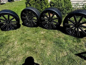 Velocity Wheels 22inch (5x139.7)VW12 BLACK MILLED - Picture 1 of 6