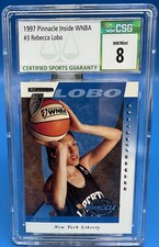 1997 Pinnacle Inside WNBA Rebecca Lobo RC #3 CSG 8 Liberty Comets Sun HOF