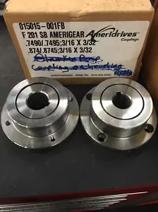 New Ameridrives Amerigear Shaft Coupling 015015-001FB F201 SB  3/4" 7/8 Keyed L - Picture 1 of 4
