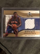2005-06 Upper Deck sweet shot mike sweetney sweet swatches gold /50
