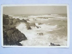 RPPC CA! THE COAST AT CARMEL, MONTEREY, CALIF! REAL AZO PHOTO 1920's POSTCARD - Picture 1 of 5