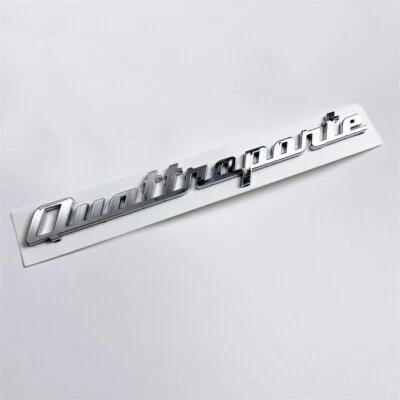 Insignia emblema trasero Maserati "Quattroporte" cromo astilla logotipo nuevo Foto 1 de 2