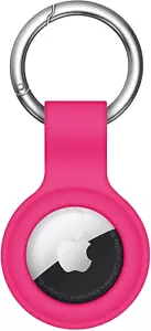 Compatible with Airtag Case Keychain Air Tag Holder Silicone Airtags Key Ring - Picture 1 of 12