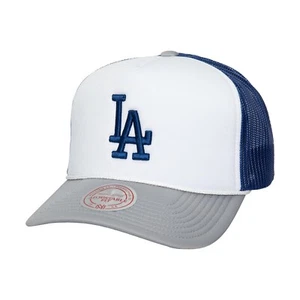 Sombrero trasero a presión Mitchell & Ness Blocker de espuma para camionero de los Dodgers de Los Ángeles - Imagen 1 de 4
