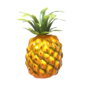 Artificial Mini Pineapple - Plastic Decorative Fruit Yellow Pineapples Fake - Picture 1 of 3