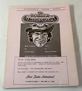 Director's Stage Guide THE ROBBER BRIDEGROOM ~ lower end of mid-grade - Picture 1 of 2