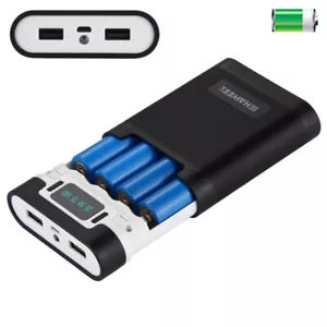 4 x 18650 Charger Box Portable Power Bank Case With 2 USB Port And Power Display - Picture 1 of 30