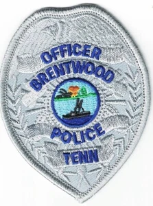 Brentwood Police Officer Tennessee Abzeichen Patch (ca. 3,1x2,4 Zoll) - Bild 1 von 1